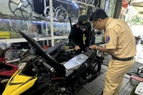 Hình ảnh công an Đồng Nai đột kích các lò độ xe trái phép