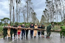 Hải Dương: Công an, quân đội chung tay khắc phục bão số 3 Yagi
