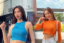 Hoa hậu Thùy Tiên tự tin diện croptop khoe vòng eo 58 