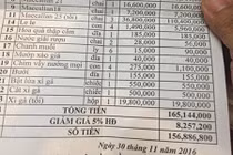 Giật mình hóa đơn bữa ăn của 17 dân chơi hết 156 triệu