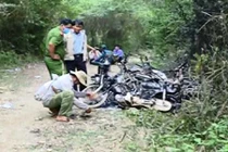 Lâm tặc đốt 9 xe máy của đoàn kiểm tra