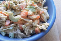 Cách làm salad gà trộn mayonnaise kiểu Tây