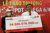 Người trúng xổ số Vietlott gần 55 tỷ đồng là phụ nữ ở Vĩnh Long