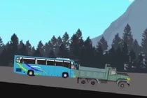 Xem xe tải “dìu” xe khách mất phanh qua đèo Bảo Lộc