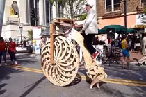 Tận mắt chiếc xe đạp kỳ lạ chưa từng thấy