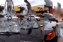 Bà bầu đập nát ô tô vì phát hiện chồng ngoại tình