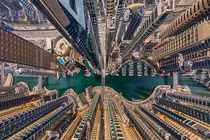 Vẻ đẹp độc đáo của các thành phố lớn khi nhìn từ trên cao