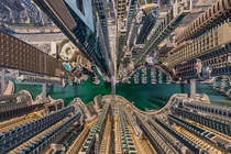 Vẻ đẹp độc đáo của các thành phố lớn khi nhìn từ trên cao