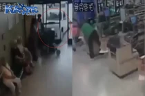 Ô tô lao với tốc độ kinh hoàng vào siêu thị