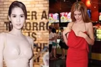 Người đẹp Việt khổ sở vì váy áo hở phần nhạy cảm