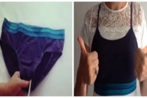 Tự chế áo tập thể thao từ... quần chíp