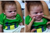 Biểu cảm hài hước của em bé “khó tính nhất thế giới“