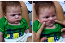 Biểu cảm hài hước của em bé “khó tính nhất thế giới“