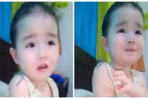 Bé gái Hàn Quốc tức giận khiến nghìn người "yêu chết đi được"