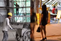 Anh phụ hồ hỏi cô gái đứng đường: cô vẫn còn trinh à?