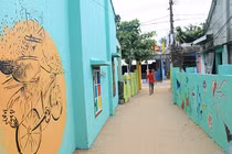 Ảnh: Những bích họa đẹp mê hồn ở làng chài Quảng Nam