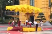 Công tác chuẩn bị đón Tổng thống Obama ở Phủ Chủ tịch