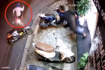 Video: “Đạo chích” trộm xe máy bị người dân truy đuổi
