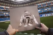1.100 bức vẽ tái hiện sự nghiệp của Cristiano Ronaldo 