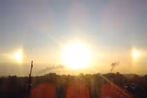 Sửng sốt với hiện tượng mặt trời giả kỳ thú trên bầu trời Nga