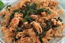 Cách làm cua chiên lá lốt ngon khó chối từ