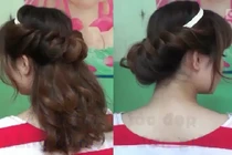 Mách bạn gái khéo tay tạo kiểu tóc đẹp bằng băng đô