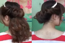 Mách bạn gái khéo tay tạo kiểu tóc đẹp bằng băng đô