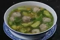 Cách nấu canh bông bí nhồi thịt ngon tuyệt