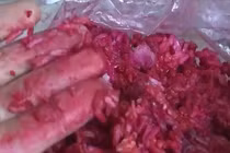 Cơm có màu đỏ lạ, để một tuần không thiu rữa gây hoang mang