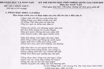 Đề thi và lời giải môn Ngữ văn THPT quốc gia 2016