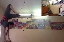 Cô gái bắn cung bằng chân muôn người khó địch