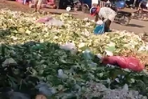 Kinh hoàng rau nhặt từ bãi rác bán tại chợ dành cho công nhân