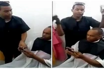 Cười vỡ bụng với chàng trai mê điện thoại đi cắt tóc