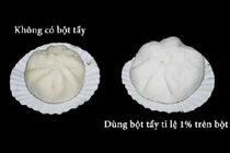 Nguy hiểm khôn lường từ chất tẩy trắng trong bánh bao