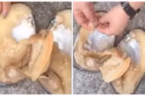 Người phụ nữ vớ bẫm lấy được 10 viên ngọc trai