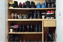 Mẹo hay tận dụng đồ cũ tiết kiệm không gian tủ giày dép