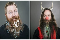 Bật cười xem những kiểu trang trí râu Giáng sinh có 1-0-2