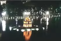 Toàn cảnh Hà Nội về đêm đẹp lung linh qua Flycam