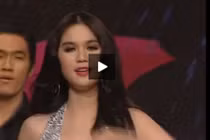 Video Ngọc Trinh hát trên sóng truyền hình trực tiếp