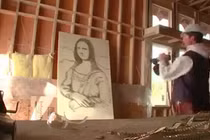 Kỳ thú vẽ chân dung nàng Mona Lisa bằng “máy bắn đinh“