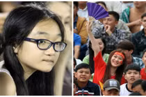 Thiếu nữ Cần Thơ xinh đẹp cháy hết mình với U19 HAGL