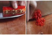 Cách loại bỏ hạt ớt và thái ớt nhanh đến bất ngờ