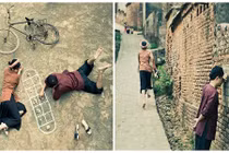 Cặp đôi Việt kiều chụp ảnh “xin một vé về tuổi thơ“