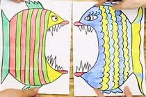Cách làm trò chơi con cá há miệng cho bé yêu dịp 1/6