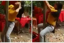 Phản cảm cô gái múa cột trong đám cưới 