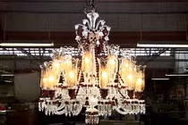 Nghệ thuật làm đèn chùm thủy tinh tinh xảo