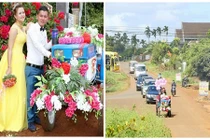 Bật mí chuyện tình của cặp đôi rước dâu bằng công nông