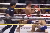 Vui mừng quá sớm, tay đấm bị đối thủ hạ đo ván