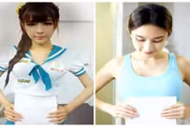 Giới trẻ lại rộ mốt khoe eo thon bằng... giấy A4