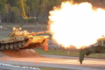 Xem xe tăng T-90 vừa bay vừa nhả đạn ngoạn mục